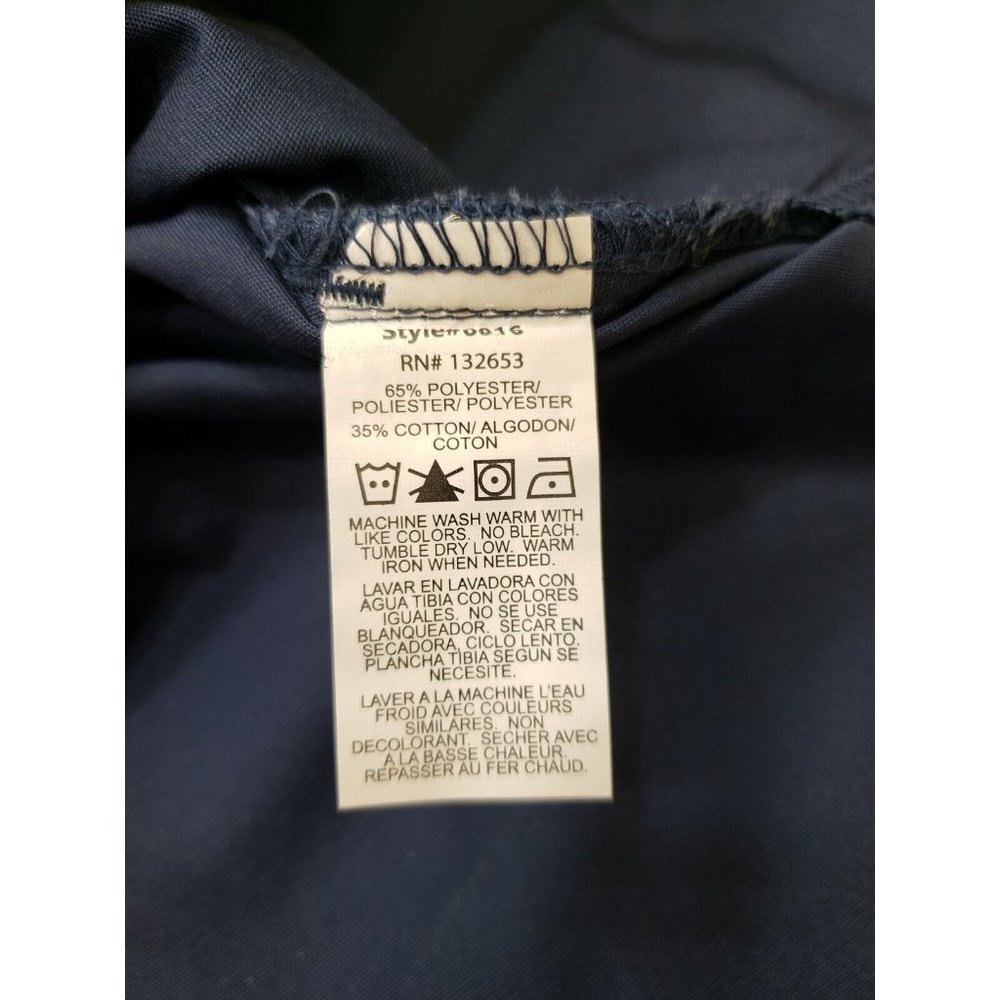 Wonderwink Womens Scrub Top Premium Stretch Short Sleeve Blue Size XXS NWT - Picture 5 of 9